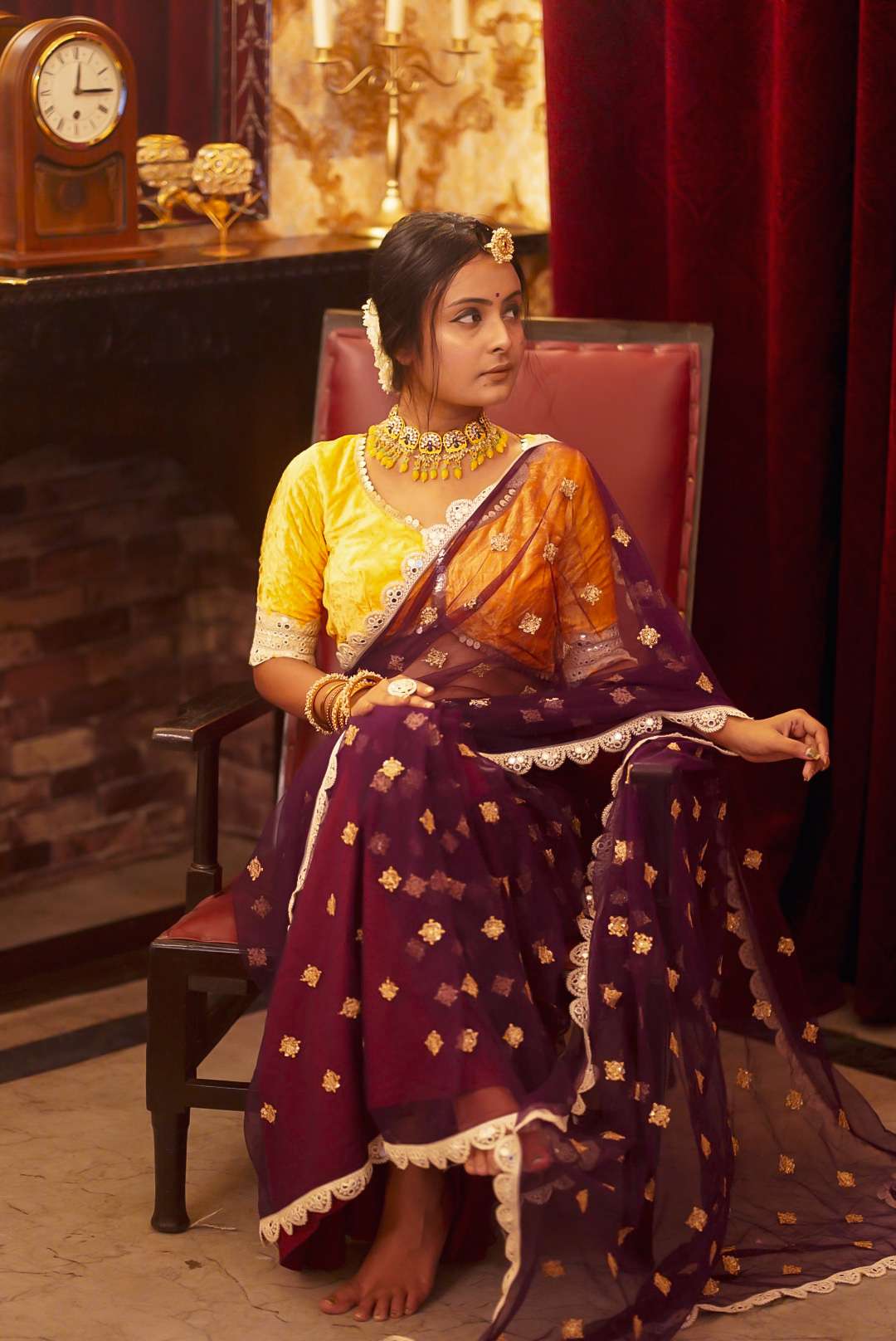Mumtaz In Purple