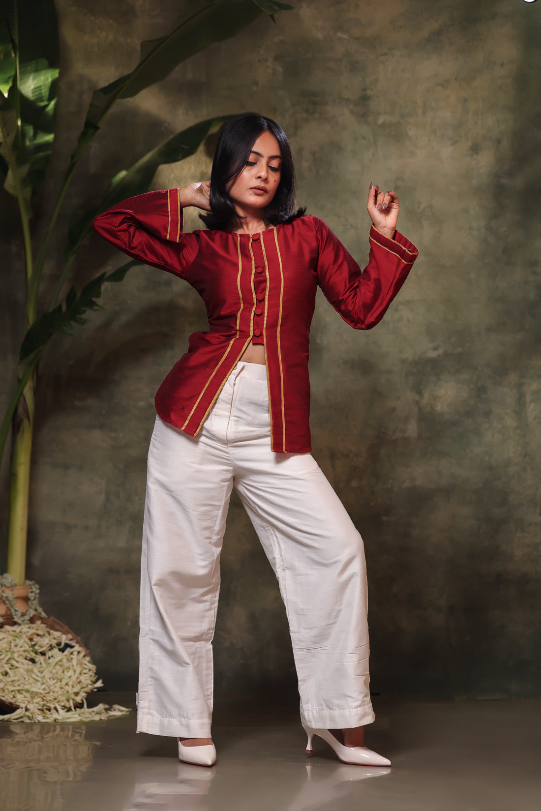 Maroon Kurti