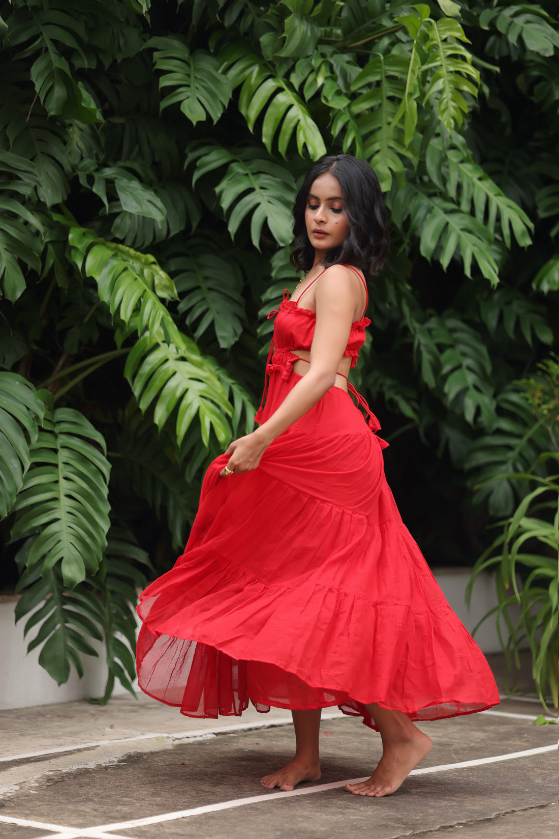 Backless Breeze In Red