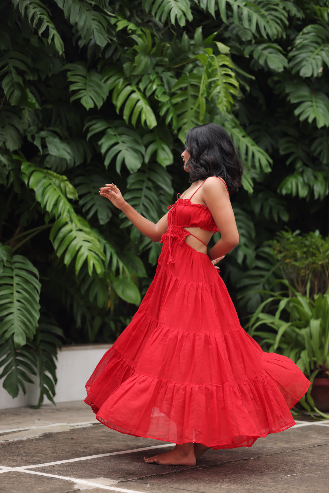 Backless Breeze In Red