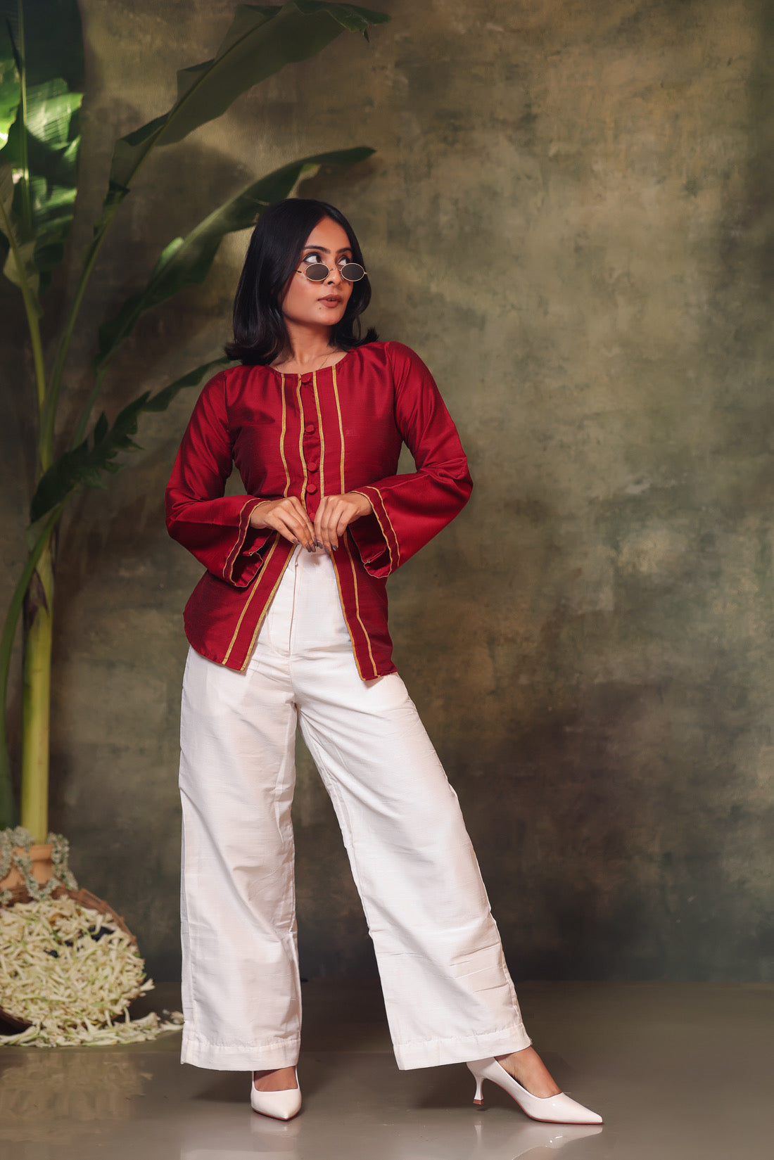 Maroon Kurti