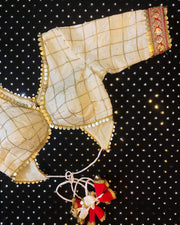 white backless blouse image