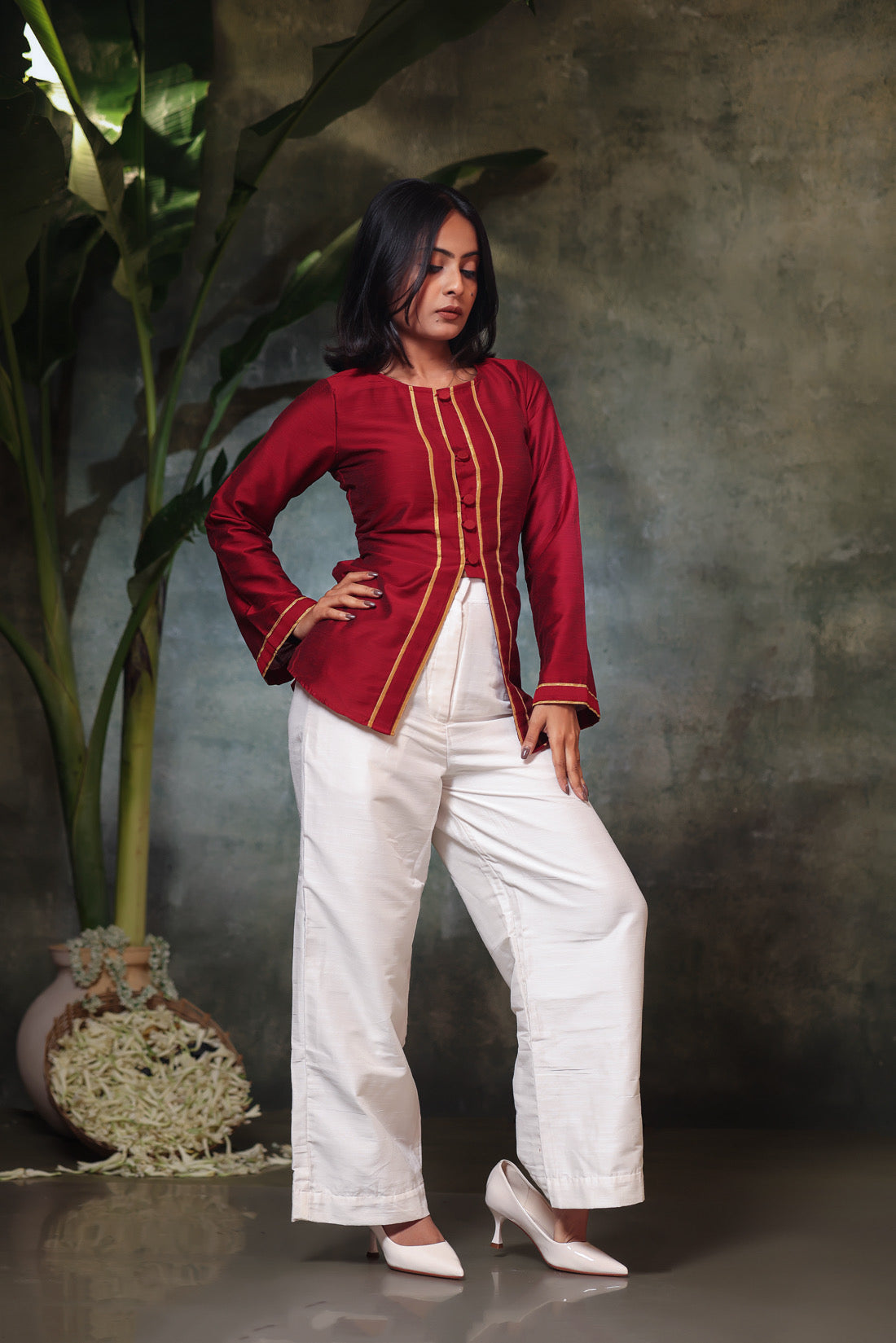 Maroon Kurti