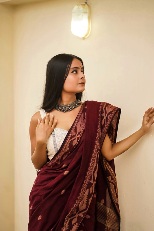 handloom cotton saree image