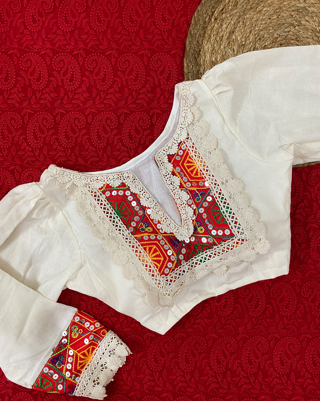 Averi Off-White (with Red touch)