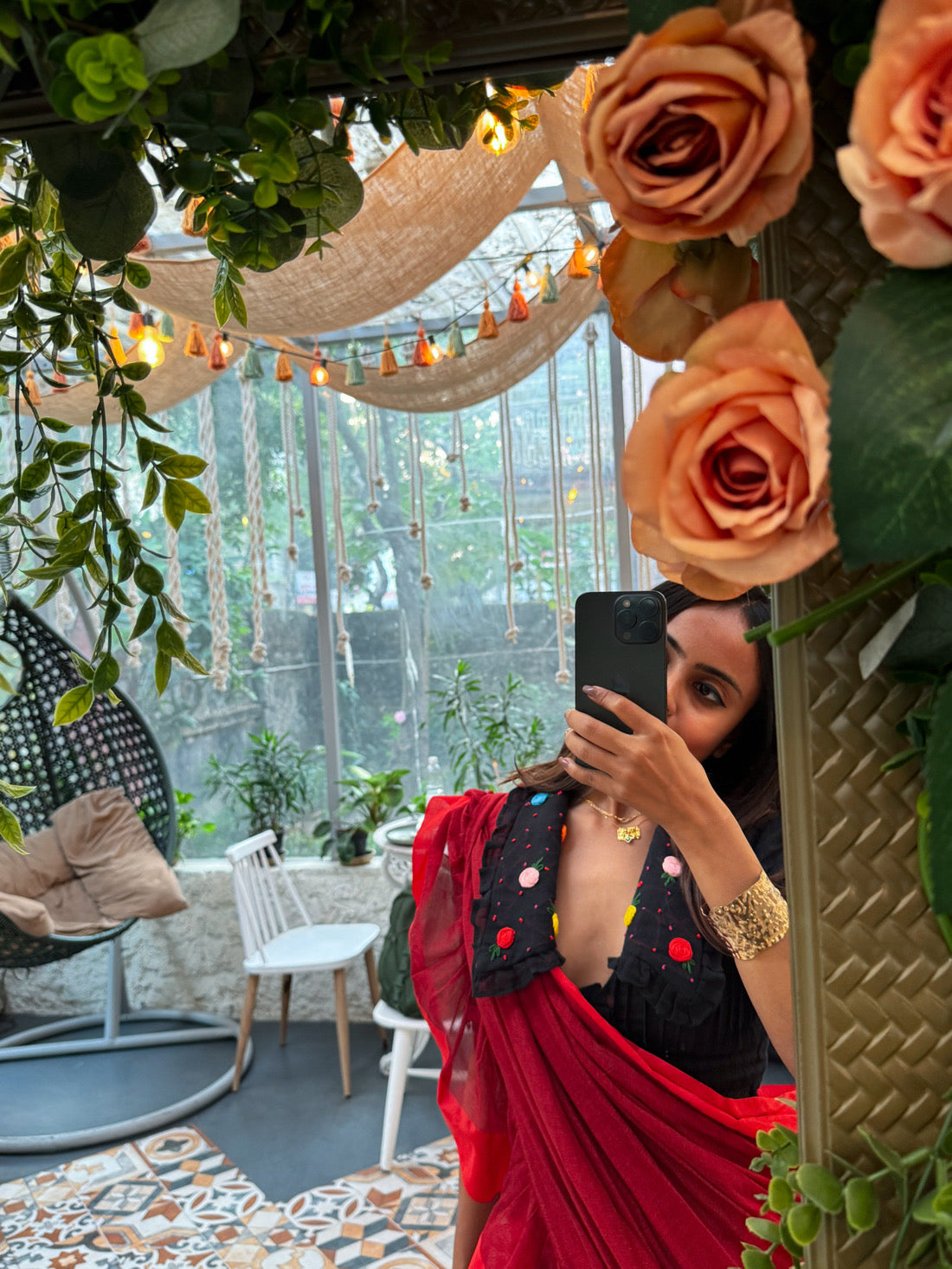 Roses in Black garden