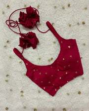 red chumki blouse image