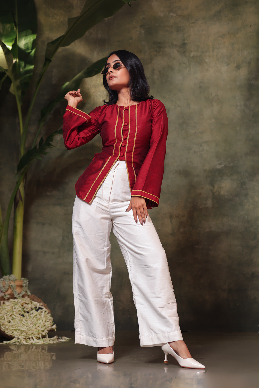 Maroon Kurti
