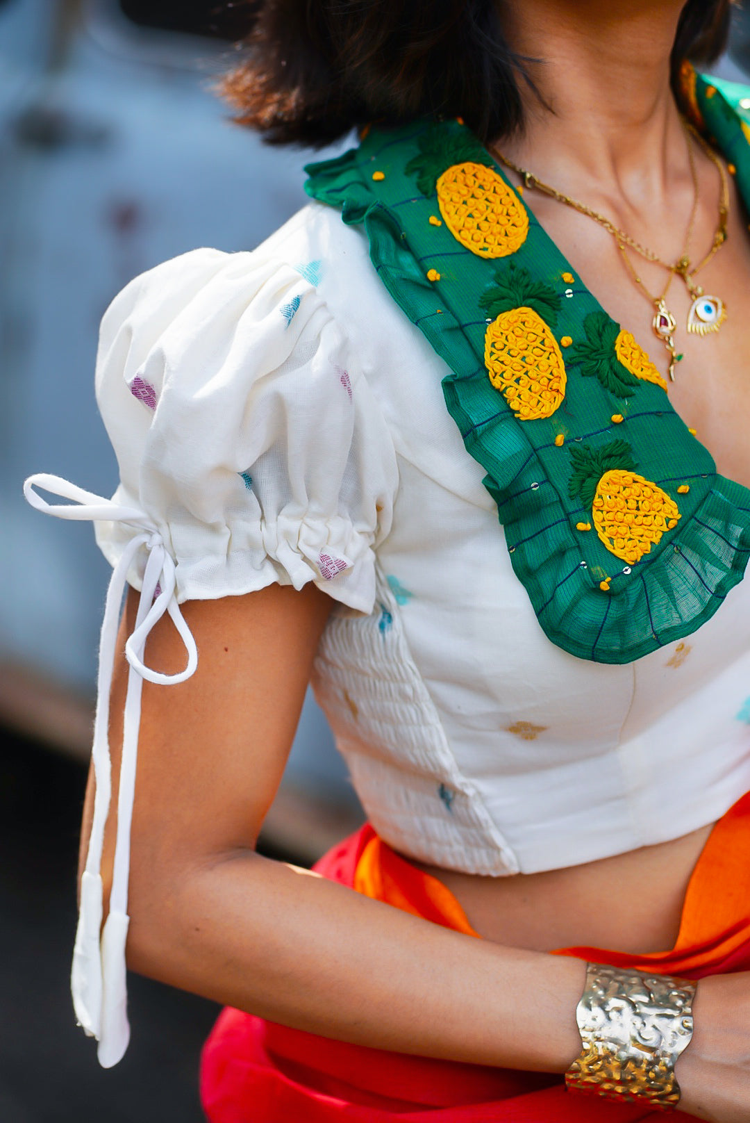 Yellow Pineapple Blouse