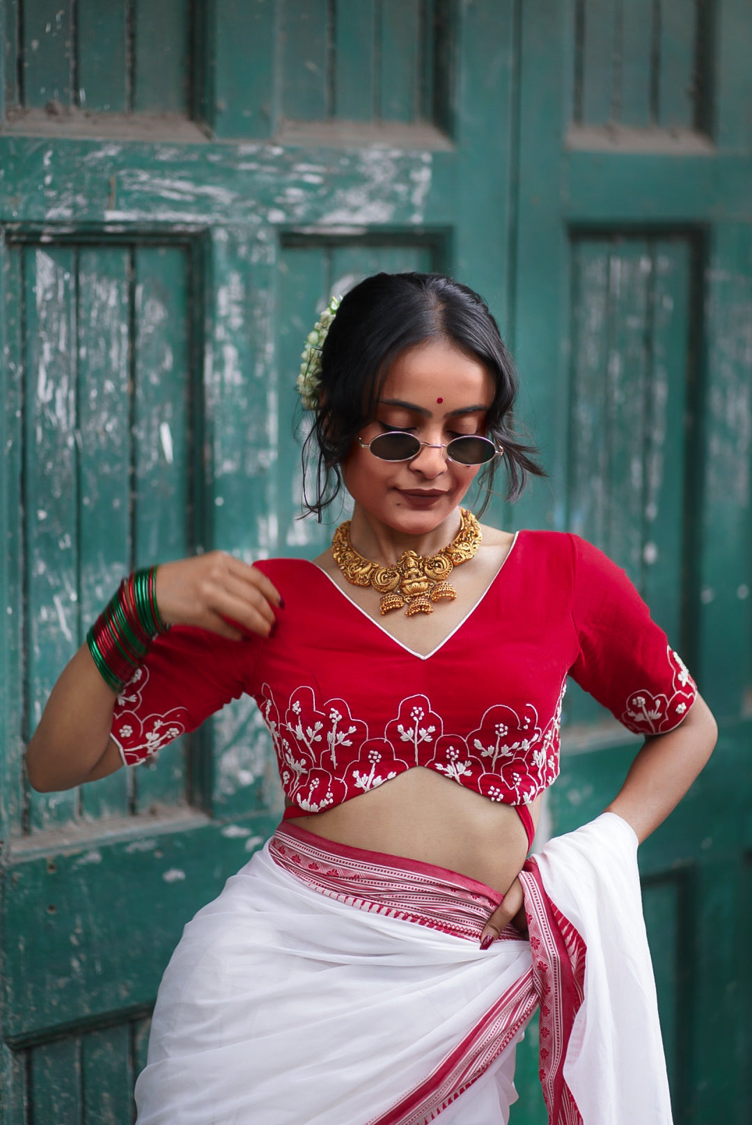 Red Aura Blouse
