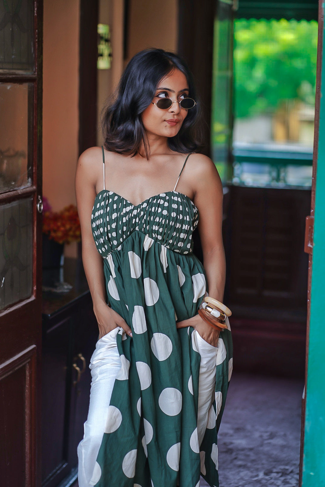 Olive Dot Kurti