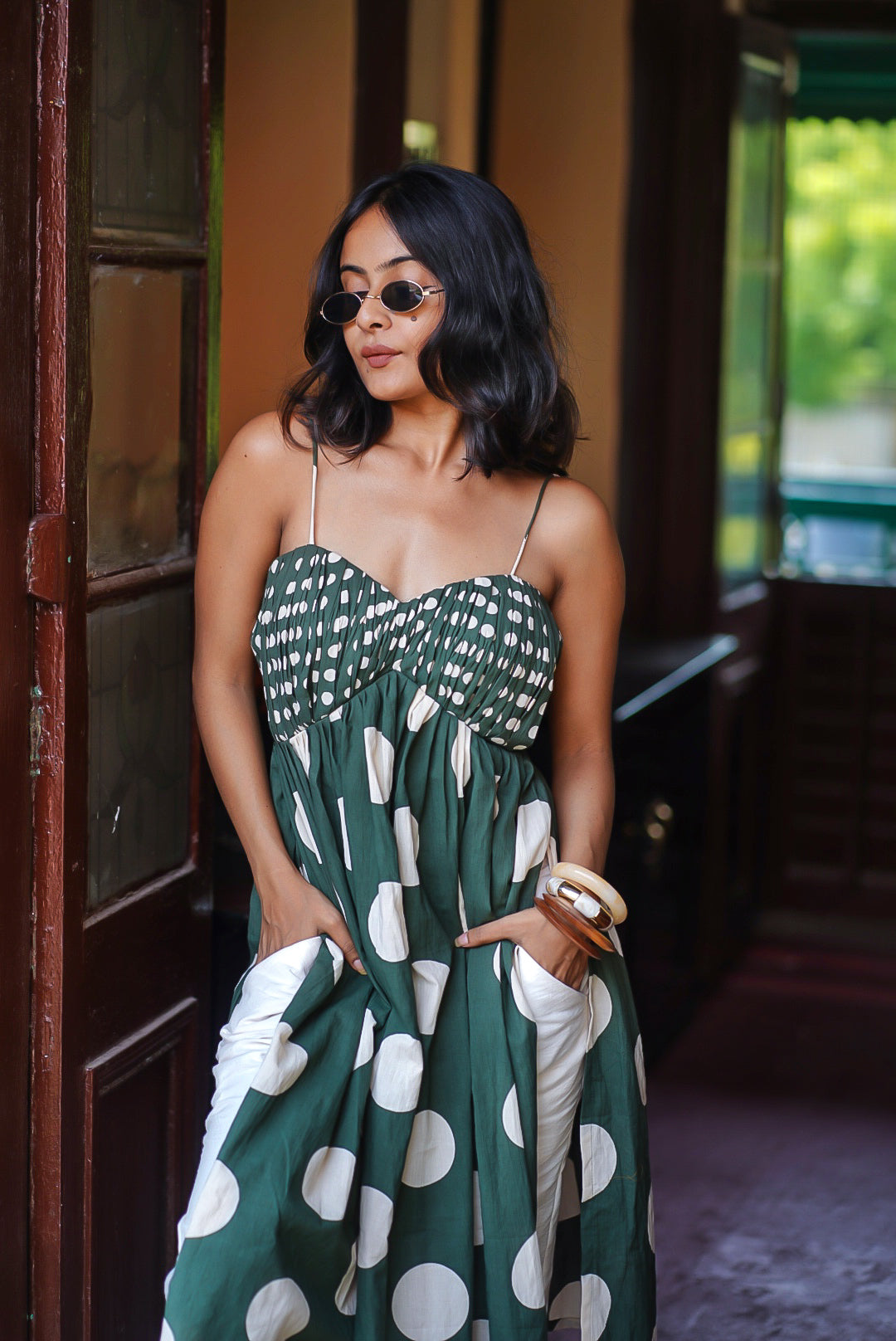 Olive Dot Kurti