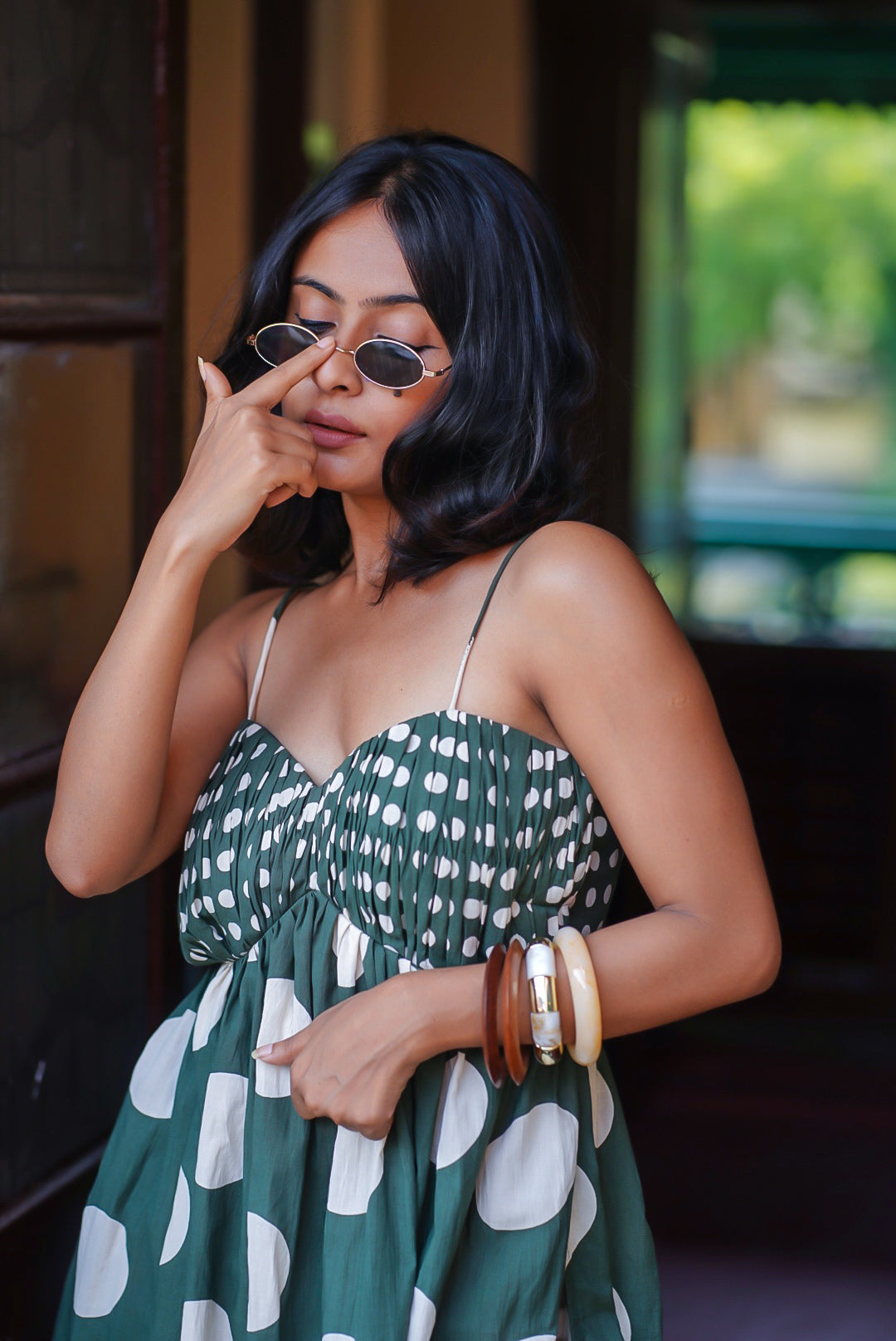 Olive Dot Kurti