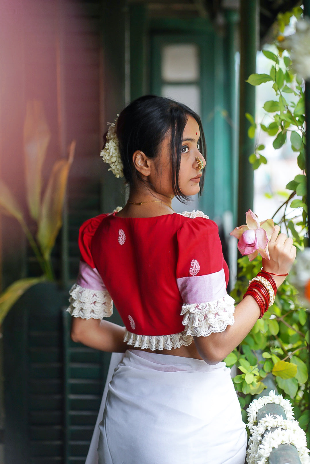 Laal Shorot Blouse