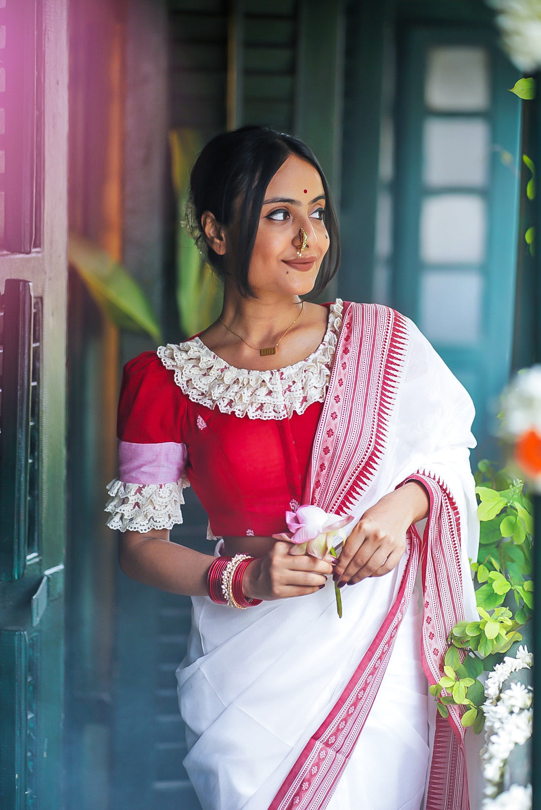 Laal Shorot Blouse