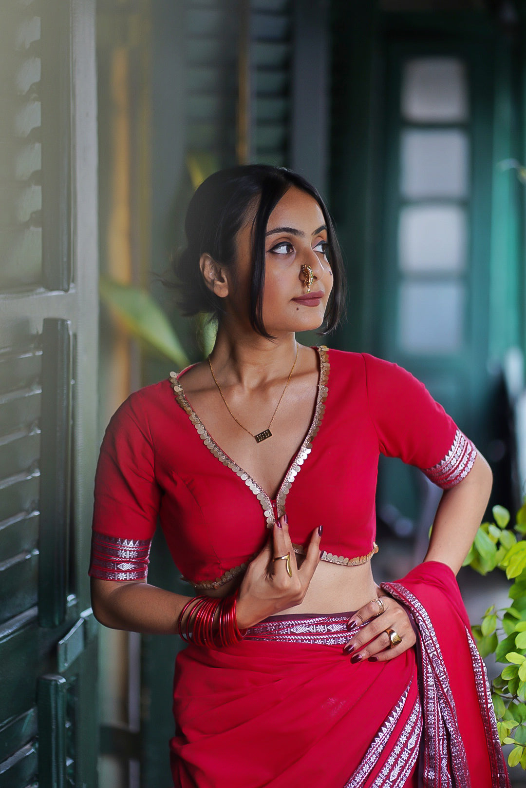 Laal Shidur Blouse