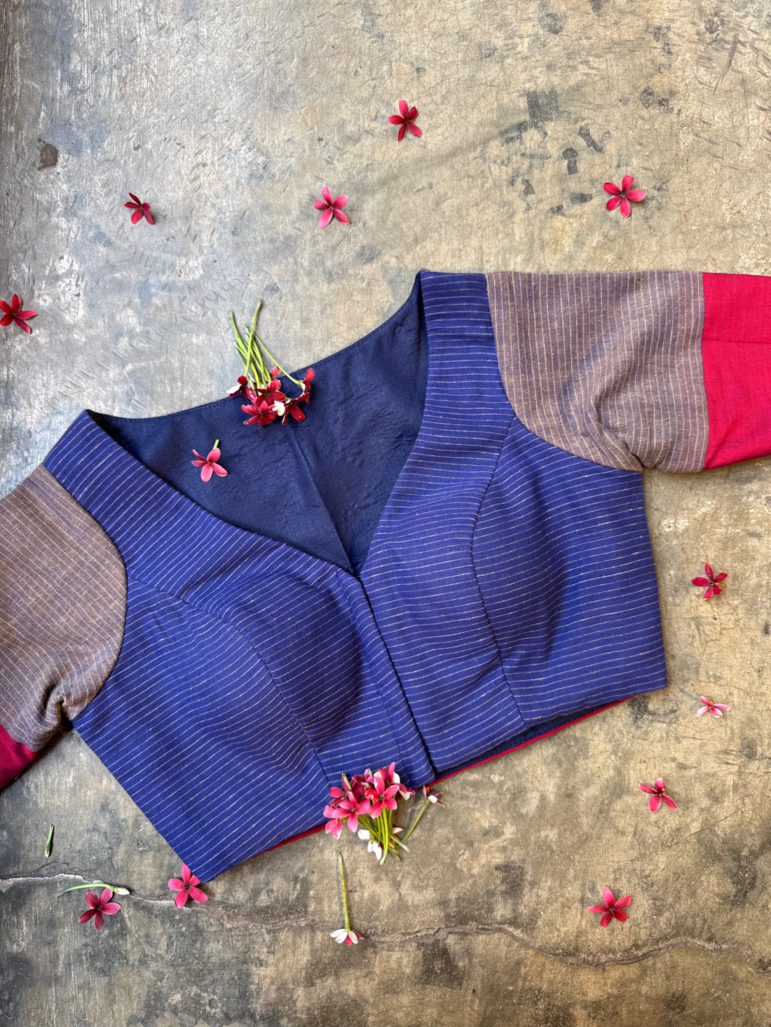 Kumudini Blue Blouse