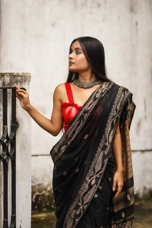cotton handloom saree image