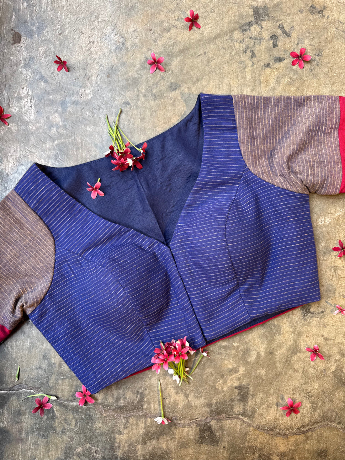 Kumudini Blue Blouse