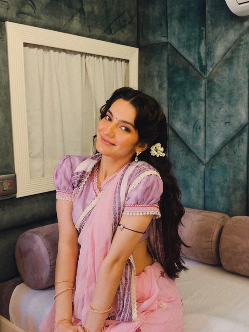 Rosy Pink Saree