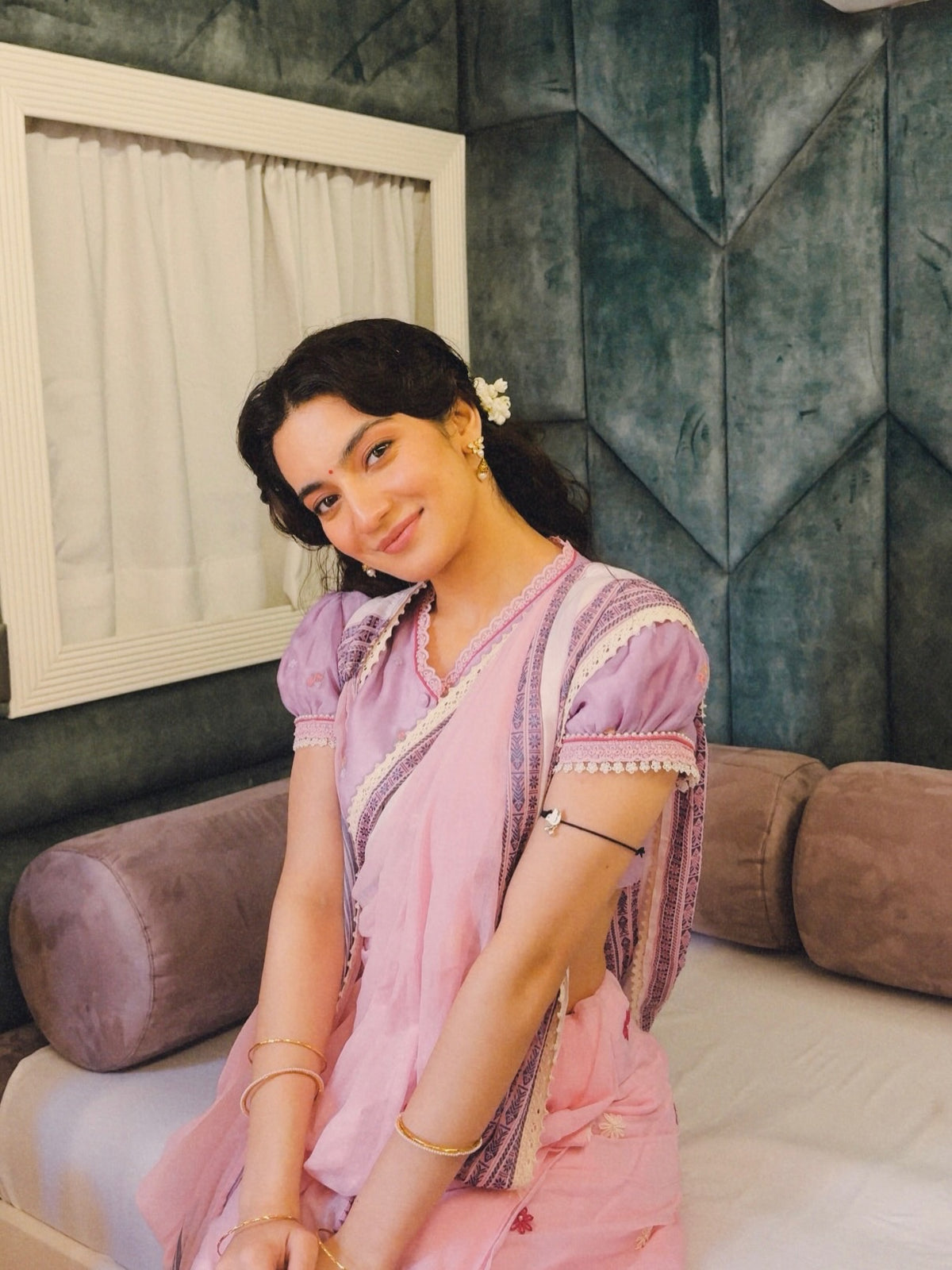 Rosy Pink Saree