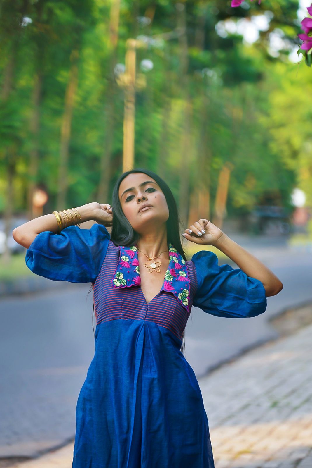 Lotus In The Blue Pond